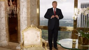 Trump in the Trump Tower. CREDIT : Wall Street Journal