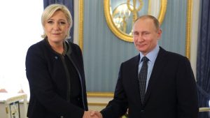 Putin and French candidate LePen have common goals. Credit:  Le Figaro