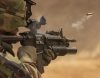 soldier holding rifle